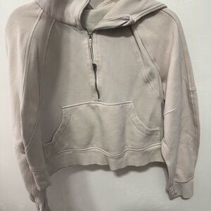 lululemon athletica Beige Half-Zip Hoodie